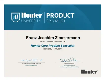 zimmermann-garten-hunter-qualifikation-product-specialist